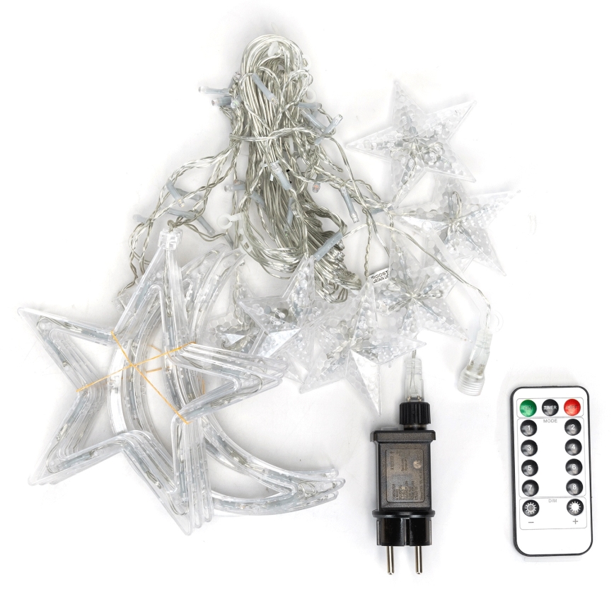 Aigostar - Guirlande de Noël LED extérieure 120xLED/6W/230V/8 fonctions 3x0,6m IP44 blanc chaud + télécommande
