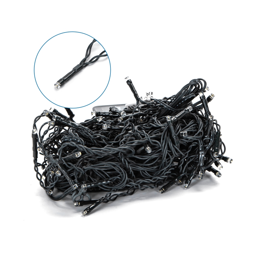 Aigostar - Guirlande solaire 100xLED/8 fonctions 8x0,6m 800 mAh IP65 blanc chaud