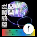 Aigostar - Guirlande solaire LED 100 LED / 8 modes, 12 m, IP65, 800 mAh, multicolore