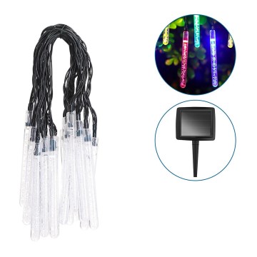 Aigostar - Guirlande solaire LED 20xLED/5,8m IP44 multicolore