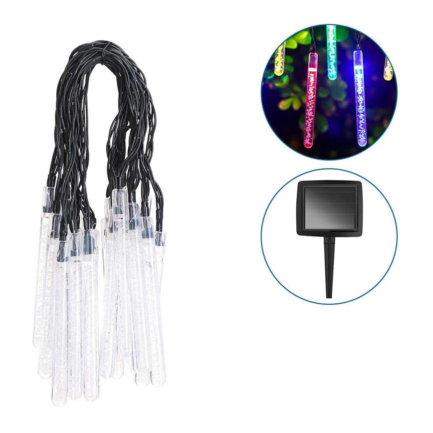Aigostar - Guirlande solaire LED 20xLED/5,8m IP44 multicolore