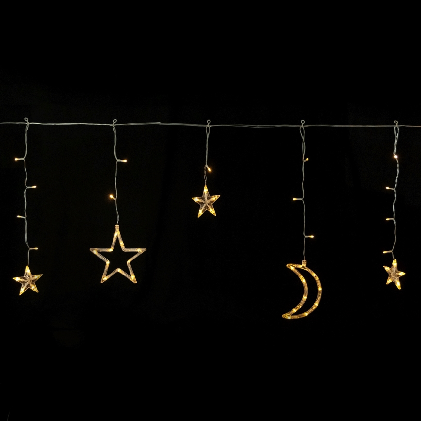 Aigostar - Guirlande lumineuse solaire LED pour Noël, 120 LED, 8 modes, 3 x 0,6 m, 500 mAh, IP65, blanc chaud