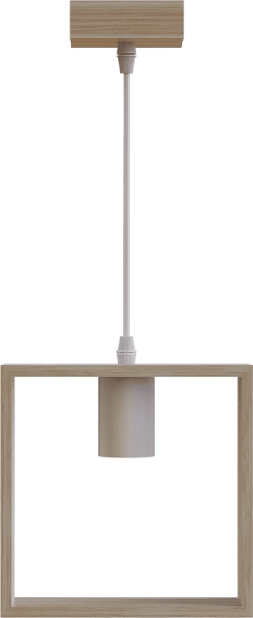 Aigostar - Hängeleuchte an Kabel 1xE27/60W/230V beige