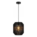 Aigostar - Hängeleuchte an Kabel 1xE27/60W/230V schwarz Ø 23 cm