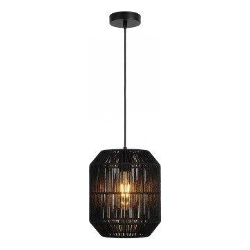 Aigostar - Hängeleuchte an Kabel 1xE27/60W/230V schwarz Ø 23 cm