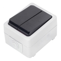 Aigostar - Haushalts-Wechselschalter 250 V/10 A IP54