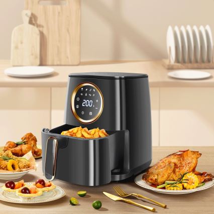 Aigostar - Heißluftfritteuse 1400W/230V 4,2l schwarz