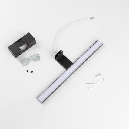Aigostar - Illuminazione a LED per specchi da bagno LED/8W/230V 4000K 40 cm IP44 nero