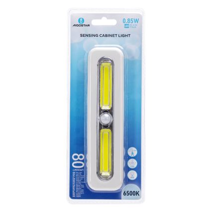 Aigostar - Illuminazione LED per armadio con sensore di movimento LED/3xAAA 6500K bianco