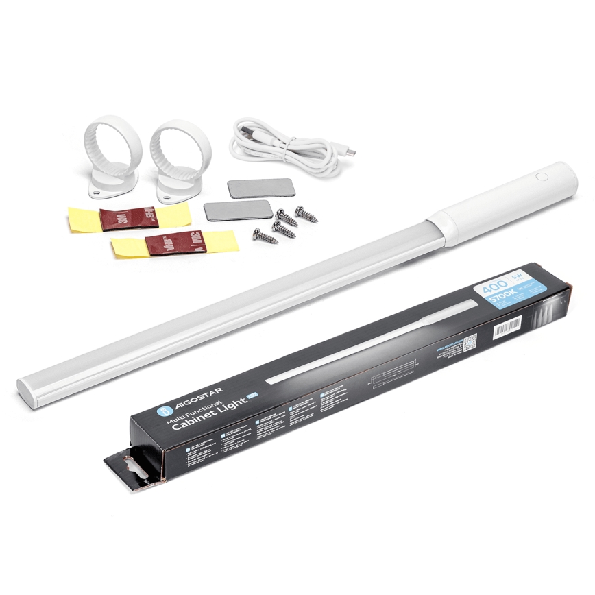 Aigostar - Illuminazione per armadio a LED con sensore di movimento LED/5W/5V 5700K bianco