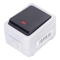 Aigostar - Interrupteur à 1 bouton IP54