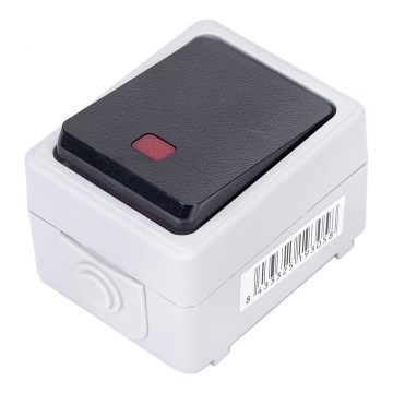 Aigostar - Interrupteur à 1 bouton IP54