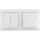 Aigostar - Interrupteur double n° 6+6 et interrupteur simple n° 1 avec cadre blanc