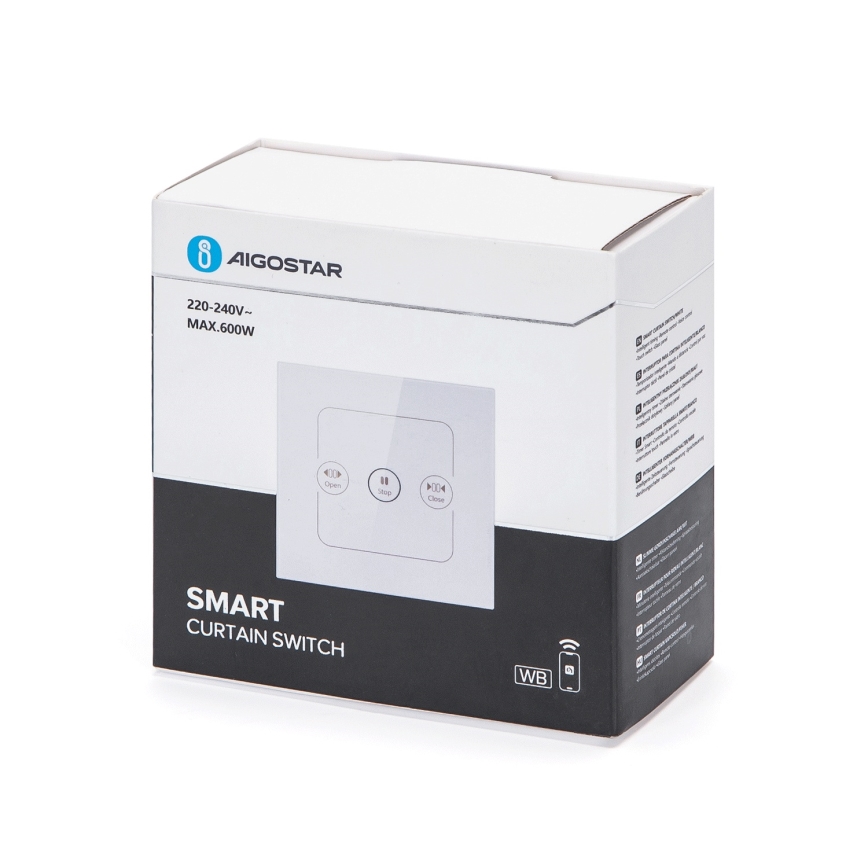 Aigostar - Interrupteur intelligent 230V pour commande de stores, Wi-Fi (Tuya)