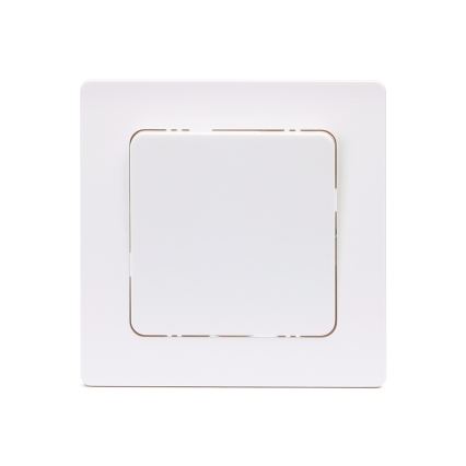 Aigostar - Interrupteur simple avec cadre č. 1 blanc
