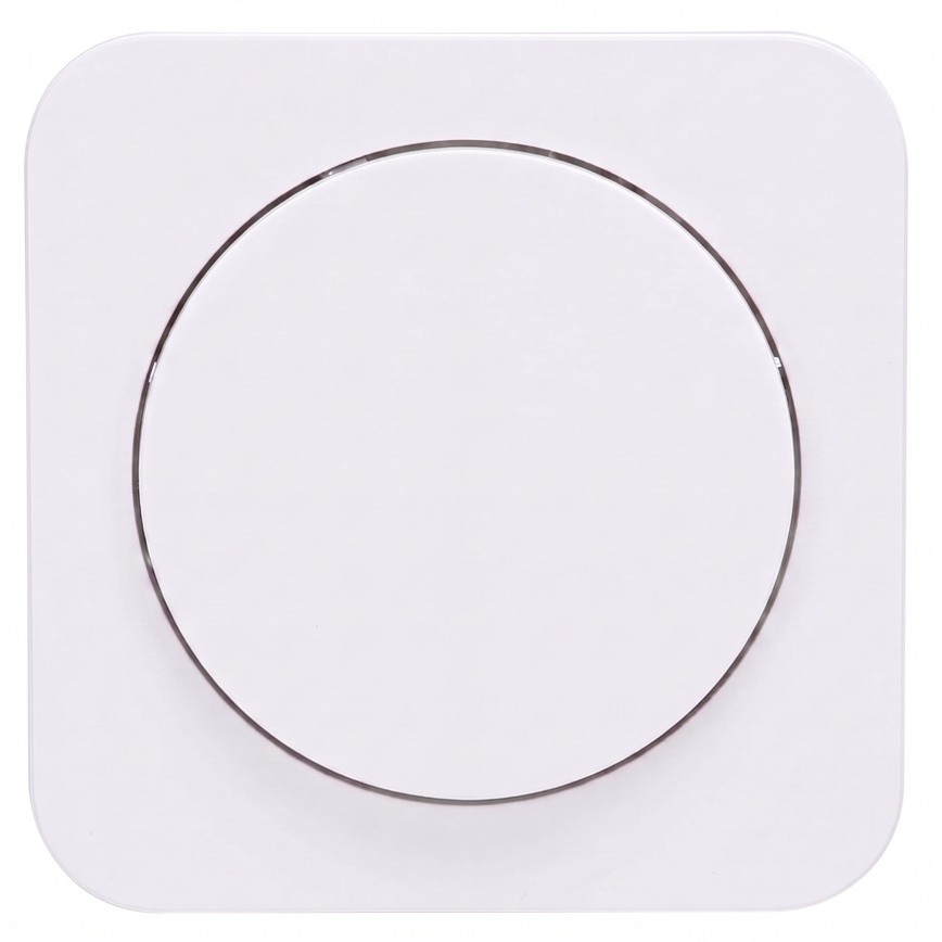 Aigostar - Interrupteur simple avec cadre n° 6 blanc