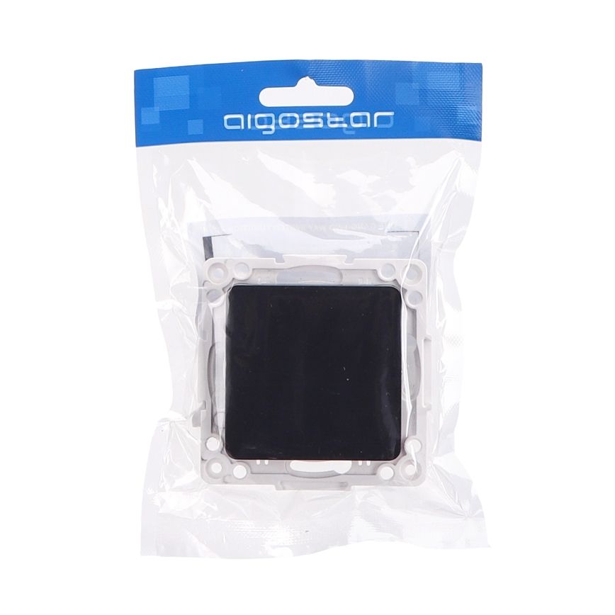 Aigostar - Interrupteur simple sans cadre č. 6 noir