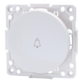Aigostar - Interrupteur simple sans cadre pour sonnette, blanc