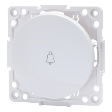 Aigostar - Interrupteur simple sans cadre pour sonnette, blanc
