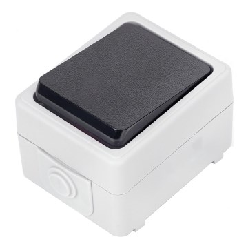 Aigostar - Interruttore a 1 pulsante IP54