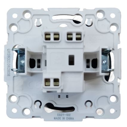 Aigostar - Interruttore a croce senza cornice n. 7, nero