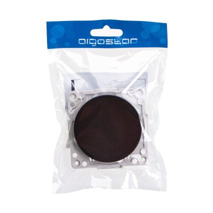 Aigostar - Interruttore a croce senza cornice n. 7, nero