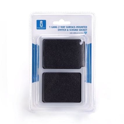 Aigostar - Interruttore da esterno 1P con presa 1x16A/250V IP54