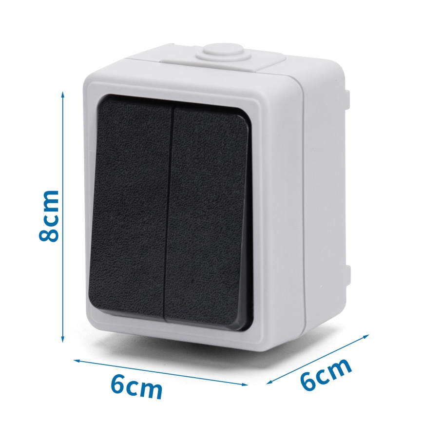 Aigostar - Interruttore domestico a corrente alternata 250V/10A IP54