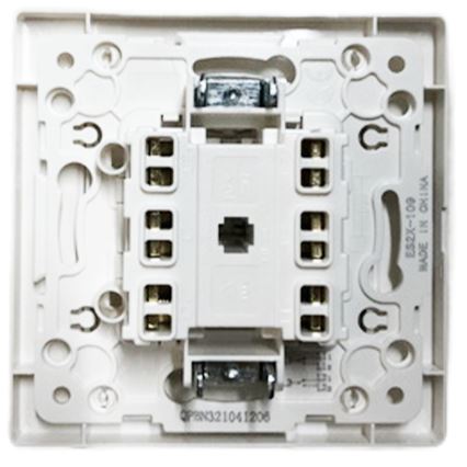 Aigostar - Interruttore doppio senza cornice, modello 6+6, bianco