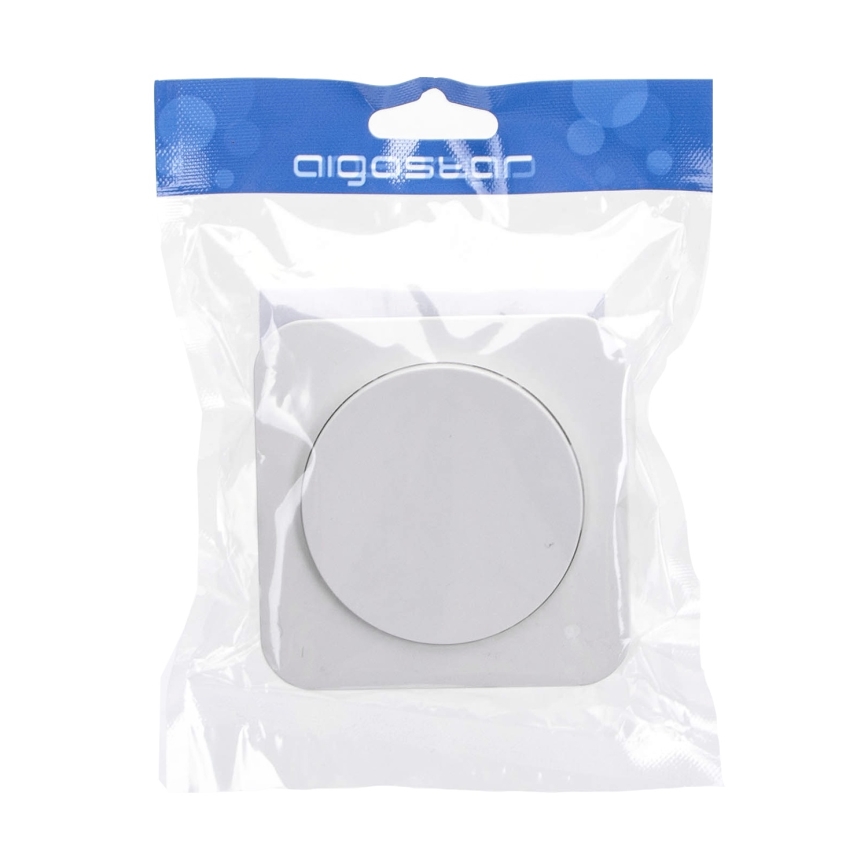 Aigostar - Interruttore singolo con cornice n. 5, bianco