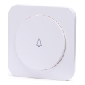 Aigostar - Interruttore singolo con cornice per campanello, bianco