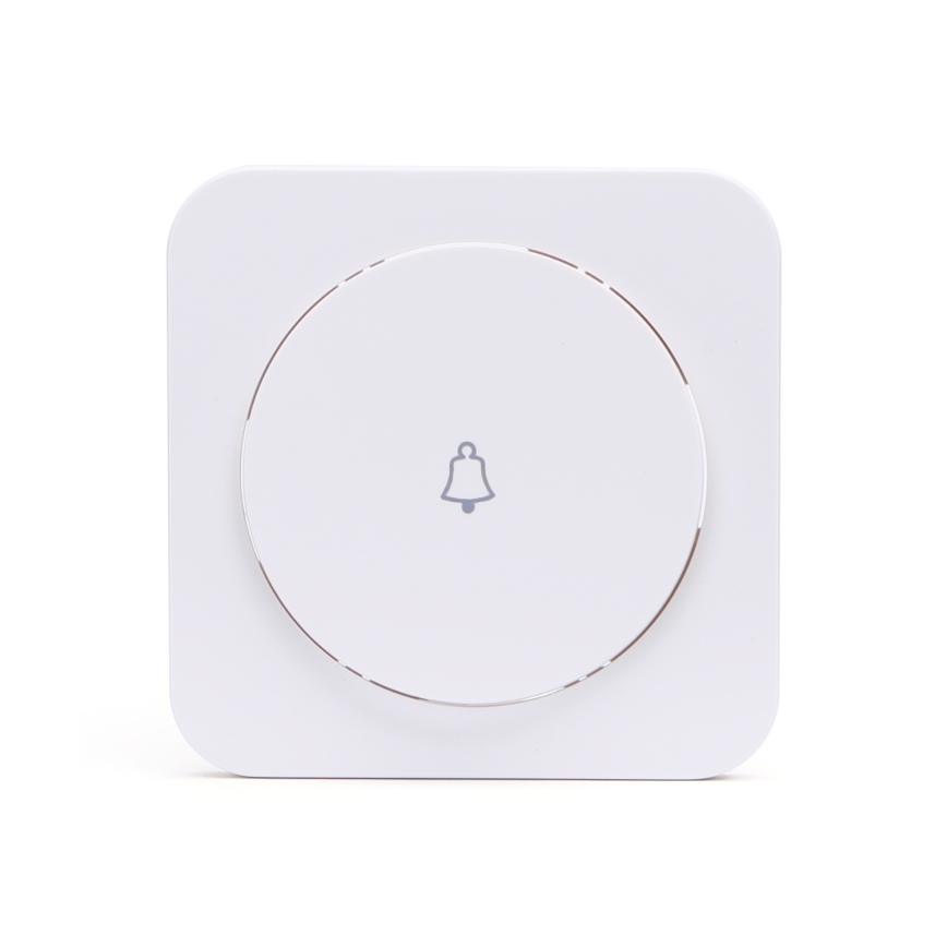 Aigostar - Interruttore singolo con cornice per campanello, bianco