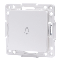 Aigostar - Interruttore singolo senza placca per campanello, bianco