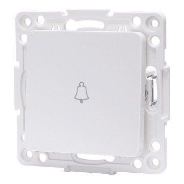 Aigostar - Interruttore singolo senza placca per campanello, bianco