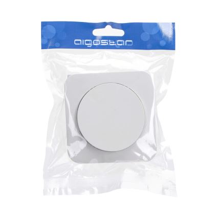 Aigostar - Interruttore unipolare con placca n. 1 bianco