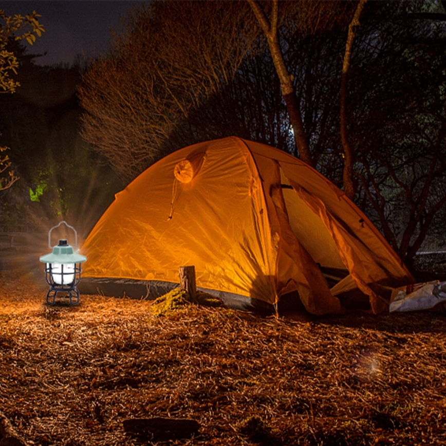 Aigostar - Lampada da campeggio portatile ricaricabile e dimmerabile LED/3W/3,7V