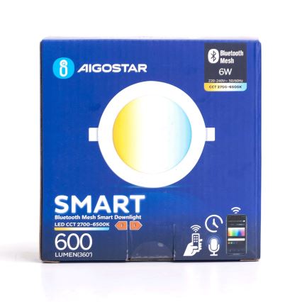 Aigostar - LED da esterno dimmerabile lampada da incasso MESH LED/6W/230V 2700-6500K IP44 bianco