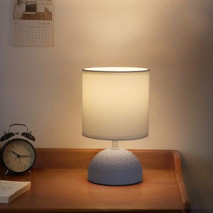 Aigostar - Lampada da tavolo 1xE14/40W/230V blu/bianco