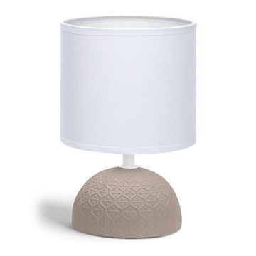 Aigostar - Lampada da tavolo 1xE14/40W/230V marrone/bianco