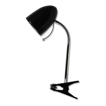 Aigostar -  Lampada da tavolo con morsetto 1xE27/11W/230V nero/cromo lucido