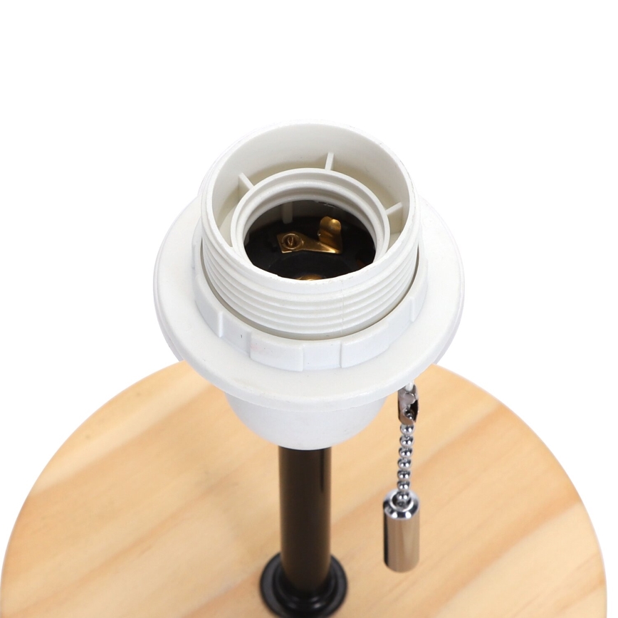 Aigostar - Lampada da tavolo con porta USB 1xE27/40W/230V beige