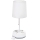 Aigostar - Lampada da tavolo con prese di corrente e porte USB 1xE27/60W/230V bianca