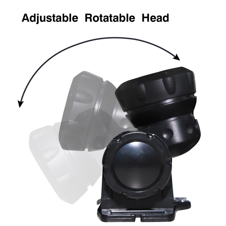 Aigostar - Lampada frontale a LED LED/1,8W/3xAAA