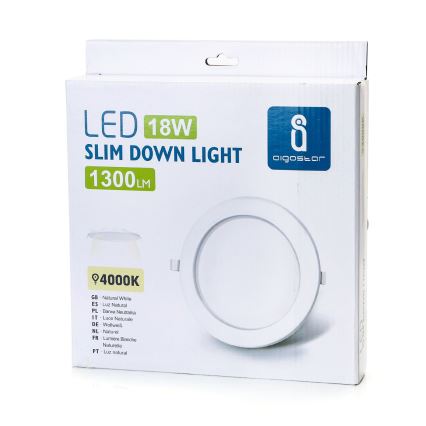 Aigostar - Lampada LED da incasso ULTRATHIN LED/18W/230V 4000K bianco