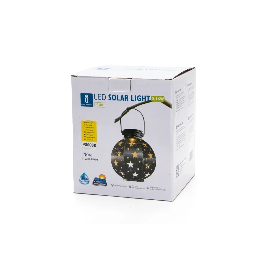 Aigostar - Lampada LED solare LED/0,16W/2V 3000K IP44 400 mAh