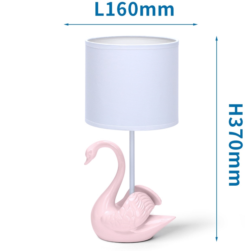 Aigostar - Lampada per bambini 1xE14/40W/230V swan rosa