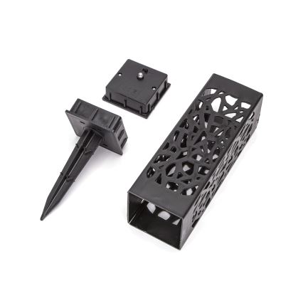 Aigostar - LED Lampada solare a LED/0,006W/1,2V 100 mAh 28,5 cm nera 3000K IP44