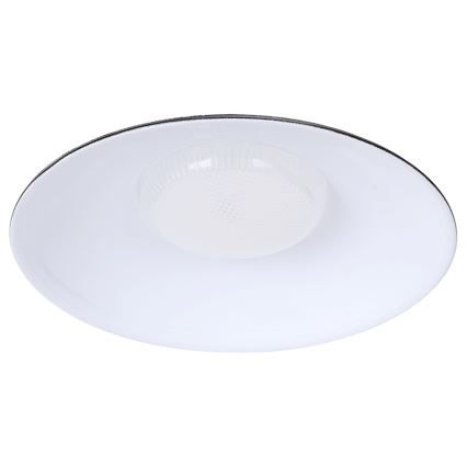 Aigostar - Lampada solare a LED con sensore 2xLED/70W/12V 12000 mAh 6500K IP65 Ø 23,5 cm + telecomando