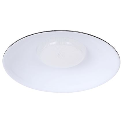 Aigostar - Lampada solare a LED con sensore, 35W/12V, batteria 3000 mAh, 6500 K, Ø 15 cm + telecomando