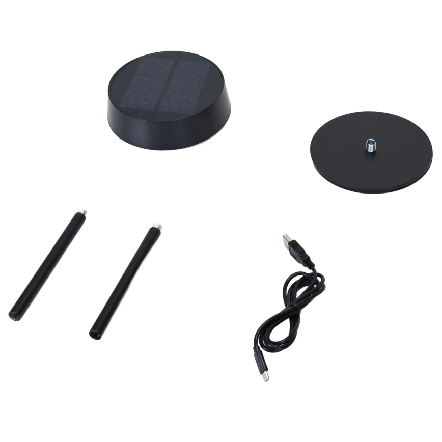 Aigostar - Lampada solare a LED, 2,4 W / 5 V, IP44, 1800 mAh